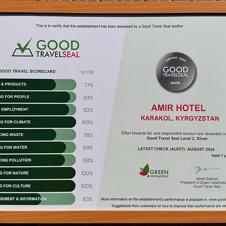 Amir Hotel Karakol Exterior photo